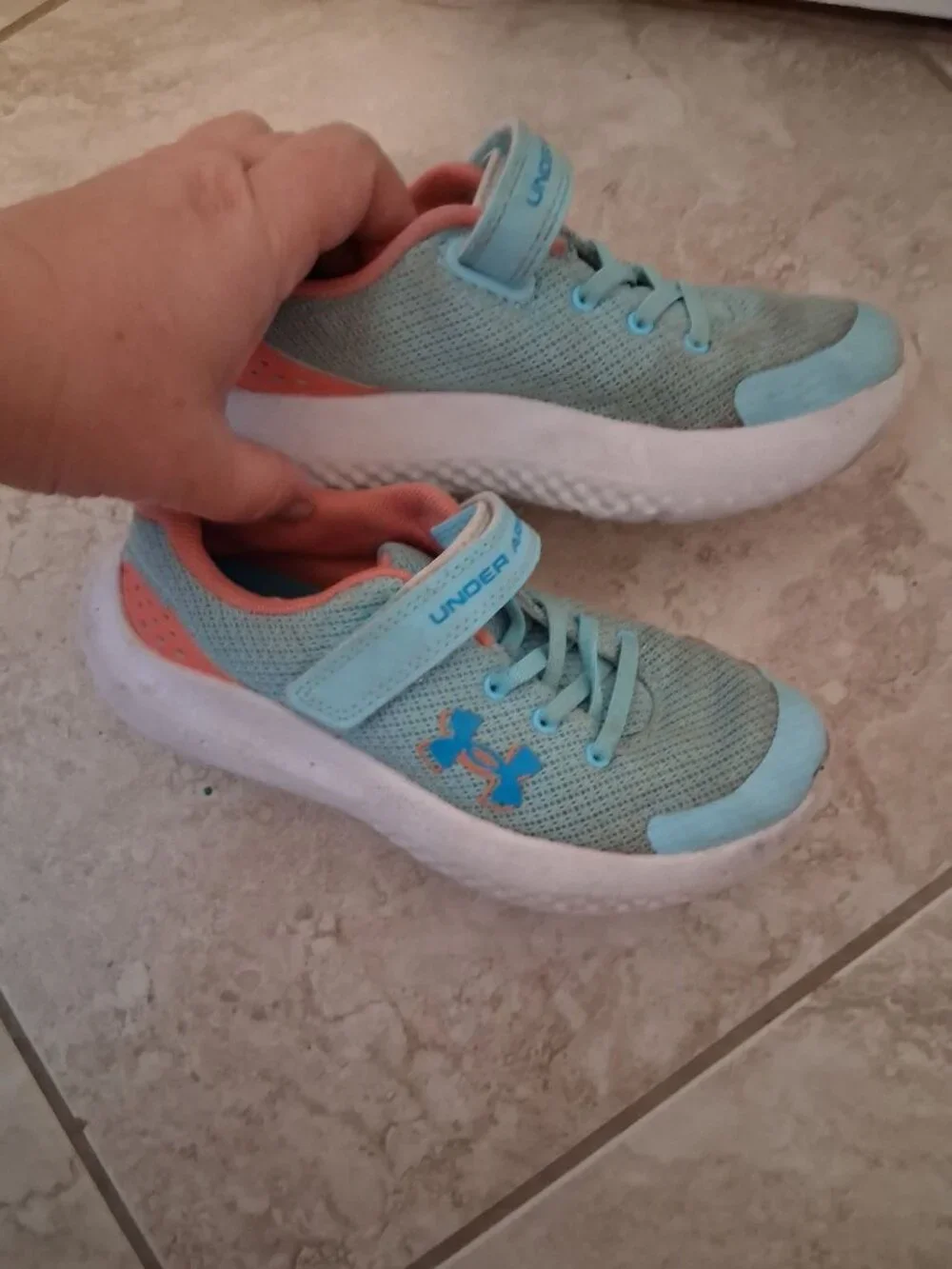 Under Armour Sneakers Little Girl Size 13 Blue